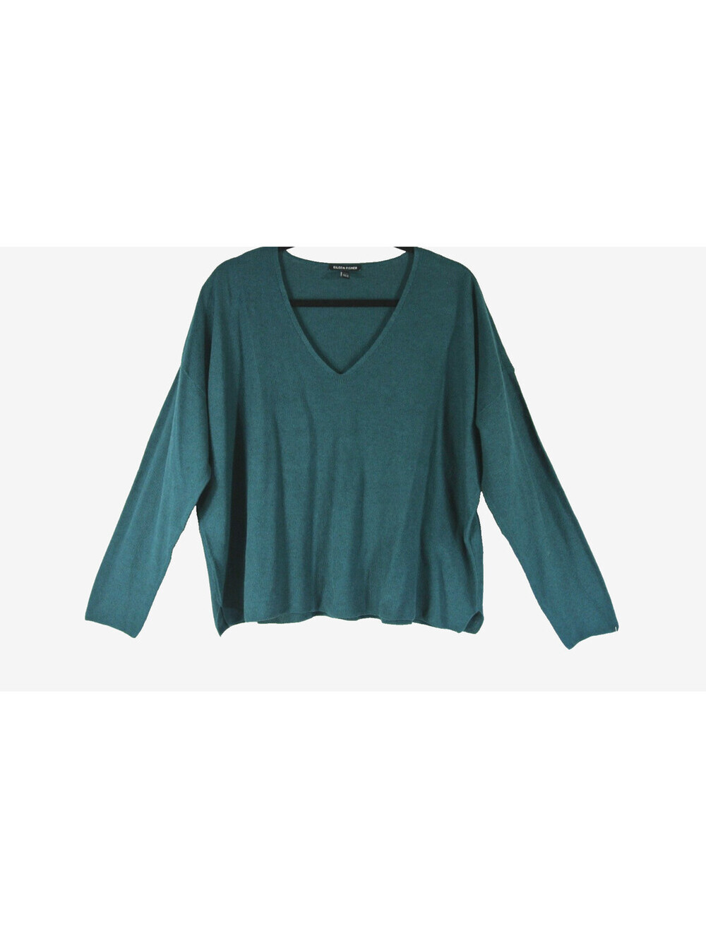 NEW, Eileen Fisher Organic Linen & Organic Cotton V-Neck Sweater Sz M #T4084